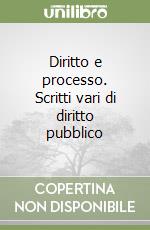 Diritto e processo. Scritti vari di diritto pubblico libro