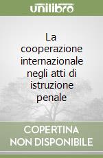 La cooperazione internazionale negli atti di istruzione penale