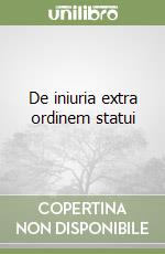 De iniuria extra ordinem statui