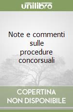 Note e commenti sulle procedure concorsuali libro