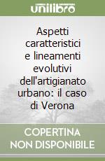Aspetti caratteristici e lineamenti evolutivi dell'artigianato urbano: il caso di Verona