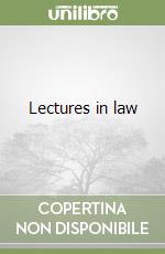 Lectures in law libro