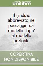 Il giudizio abbreviato nel passaggio dal modello 'Tipo' al modello pretorile libro