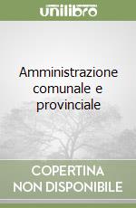 Amministrazione comunale e provinciale libro