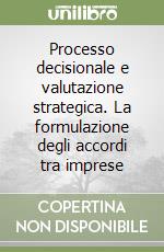 Processo decisionale e valutazione strategica. La formulazione degli accordi tra imprese