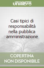 Casi tipici di responsabilità nella pubblica amministrazione