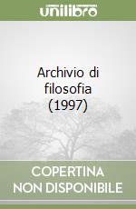 Archivio di filosofia (1997) (1)