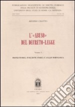 L'abuso del decreto-legge (1) libro