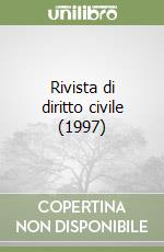 Rivista di diritto civile (1997) (1) libro