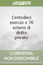 Centodieci esercizi e 70 schemi di diritto privato libro