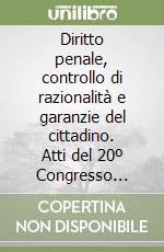 Diritto penale, controllo di razionalità e garanzie del cittadino. Atti del 20º Congresso nazionale della Società italiana di filosofia giuridica e politica libro