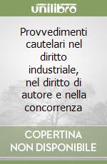 Provvedimenti cautelari nel diritto industriale, nel diritto di autore e nella concorrenza libro