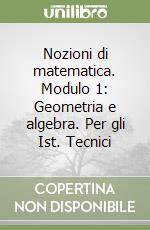 Nozioni di matematica. Modulo 1: Geometria e algebra. Per gli Ist. Tecnici libro