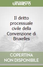 Il diritto processuale civile della Convenzione di Bruxelles (1) libro
