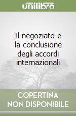 Il negoziato e la conclusione degli accordi internazionali libro