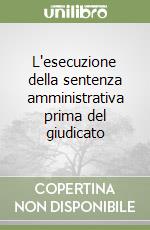 L'esecuzione della sentenza amministrativa prima del giudicato libro