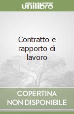 Contratto e rapporto di lavoro libro