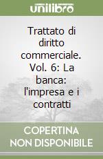 Trattato di diritto commerciale. Vol. 6: La banca: l'impresa e i contratti