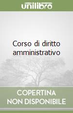 Corso di diritto amministrativo libro