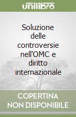 Soluzione delle controversie nell'OMC e diritto internazionale libro