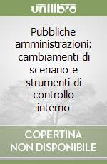 Pubbliche amministrazioni: cambiamenti di scenario e strumenti di controllo interno libro