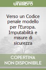 Verso un Codice penale modello per l'Europa. Imputabilità e misure di sicurezza libro