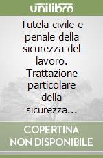 Tutela civile e penale della sicurezza del lavoro. Trattazione particolare della sicurezza delle banche. Riferimenti specifici alle aree degli agenti... libro