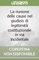 La riunione delle cause nel giudizio di legittimità costituzionale in via incidentale libro