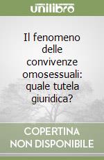 Il fenomeno delle convivenze omosessuali: quale tutela giuridica? libro