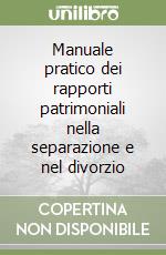 Manuale pratico dei rapporti patrimoniali nella separazione e nel divorzio libro