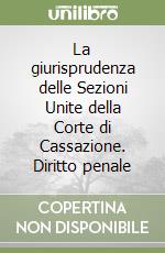 La giurisprudenza delle Sezioni Unite della Corte di Cassazione. Diritto penale libro