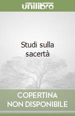 Studi sulla sacertà libro