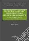 Materiali sulla riforma dei reati contro la pubblica amministrazione libro