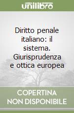 Diritto penale italiano: il sistema. Giurisprudenza e ottica europea libro