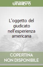 L'oggetto del giudicato nell'esperienza americana libro