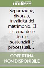 Separazione, divorzio, invalidità del matrimonio. Il sistema delle tutele sostanziali e processuali. Con CD-ROM libro