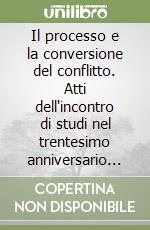 Il processo e la conversione del conflitto. Atti dell'incontro di studi nel trentesimo anniversario dell'omicidio di Fulvio Croce libro