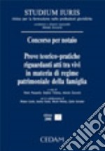 Concorso per notaio. Prove teorico-pratiche riguardanti atti tra vivi in materia di regime patrimoniale della famiglia