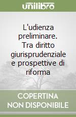 L'udienza preliminare. Tra diritto giurisprudenziale e prospettive di riforma libro