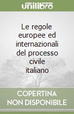 Le regole europee ed internazionali del processo civile italiano libro