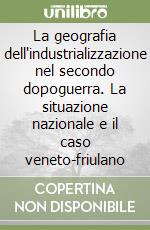 La geografia dell'industrializzazione nel secondo dopoguerra. La situazione nazionale e il caso veneto-friulano libro