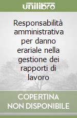 Responsabilità amministrativa per danno erariale nella gestione dei rapporti di lavoro libro