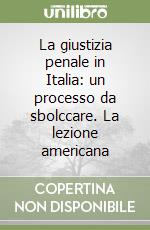 La giustizia penale in Italia: un processo da sbolccare. La lezione americana libro