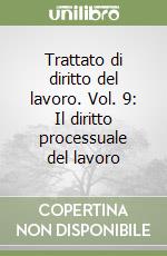 Trattato di diritto del lavoro. Vol. 9: Il diritto processuale del lavoro libro
