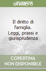 Il diritto di famiglia. Leggi, prassi e giurisprudenza libro