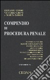 Compendio di procedura penale libro