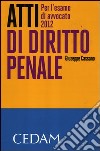 Atti di diritto penale. Per l'esame di avvocato 2012 libro