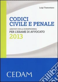 Codici civile e penale. Annotati con la giurisprudenza per l'esame di avvocato 2013 libro