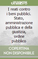 I reati contro i beni pubblici. Stato, amministrazione pubblica e della giustizia, ordine pubblico libro