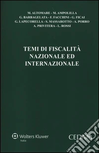 Temi di fiscalità nazionale ed internazionale libro